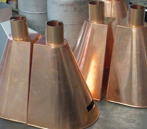 custom copper rain heads